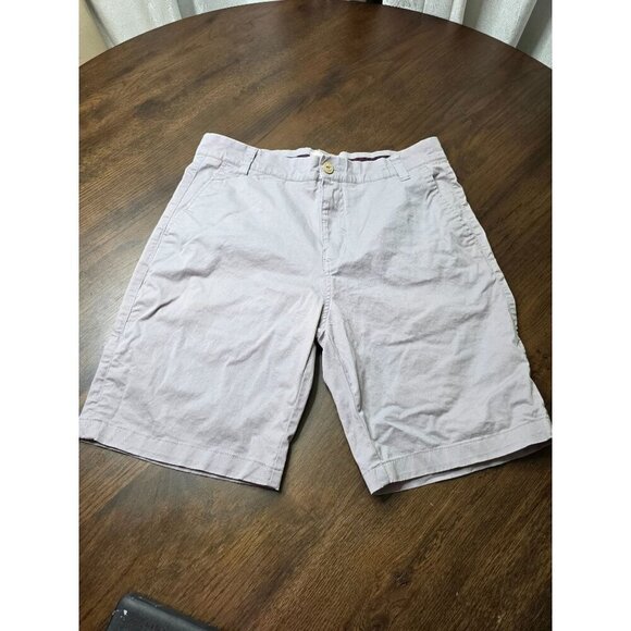 Smith & Mills Mens Chino Shorts Size 34 Light Beige Cotton Blend Tailored Fit - Picture 9 of 9